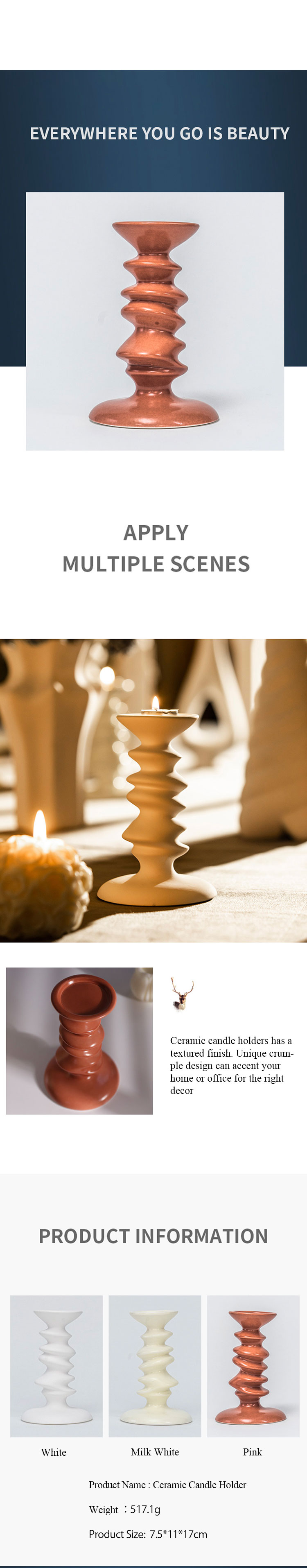 Flicker-Shaped small candle holder (2)