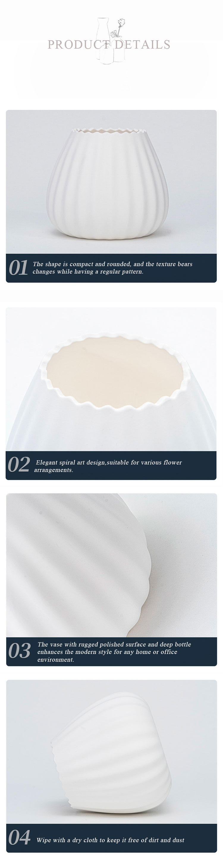 Texture ceramic vase (4)