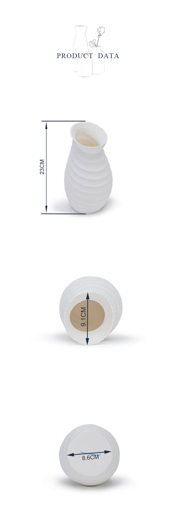 white ceramic flower vase (3)